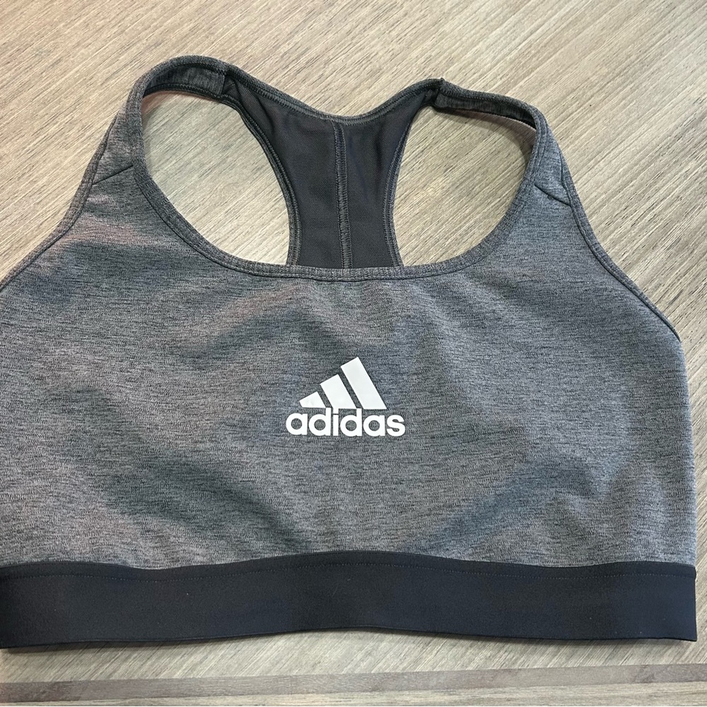 Adidas Women's Heather Gray Sports Bra